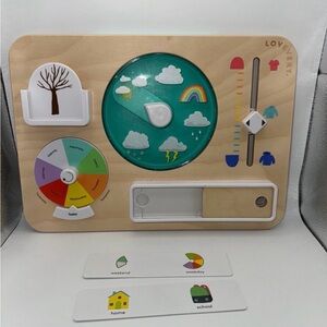 Lovevery Wooden Weather Learning Board excellent used condition
